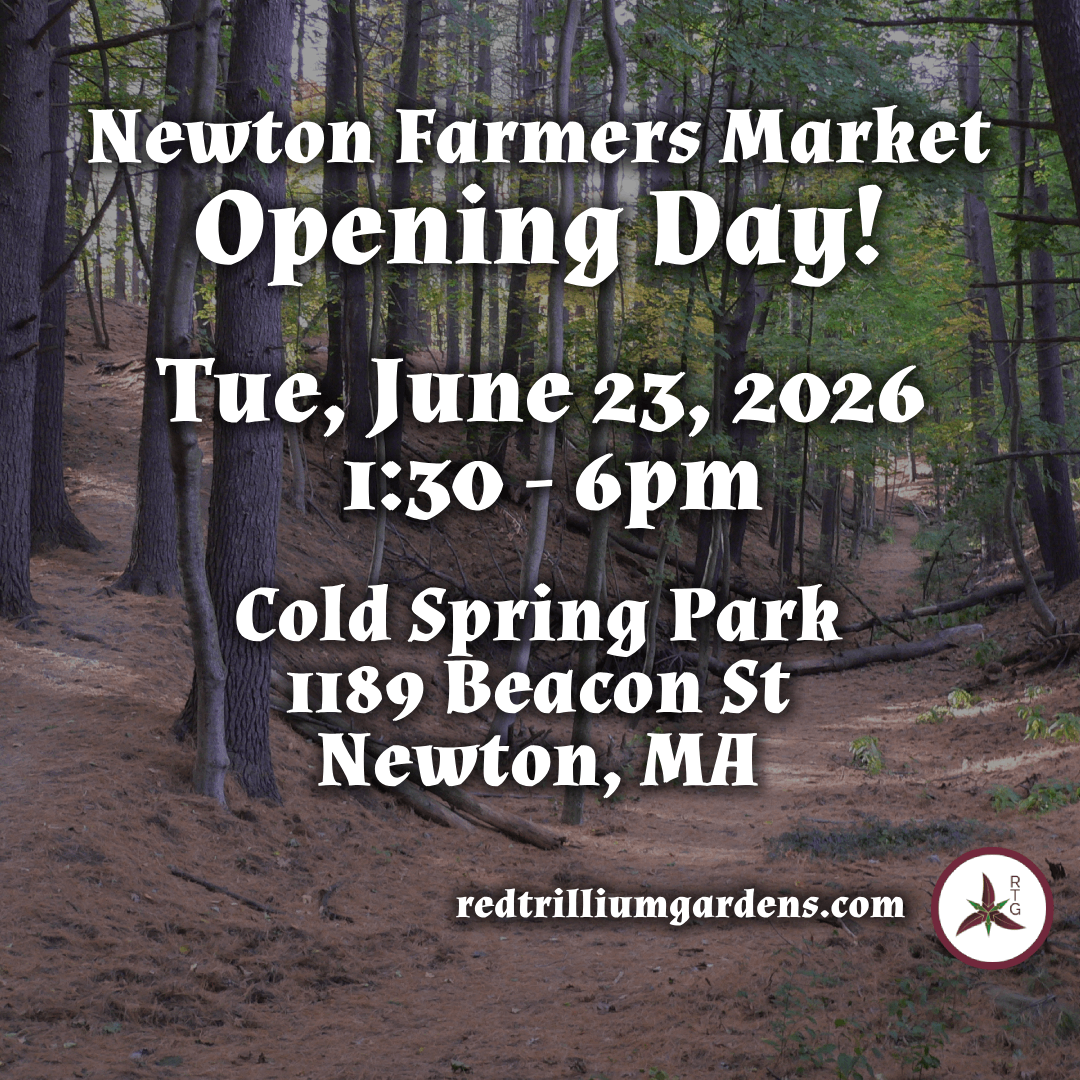 Newton Farmers' Market Opening day - TODAY, Tuesday 6/23/2026, from 1:30pm to 6pm - Cold Spring Park (1189 Beacon St), Newton, MA.